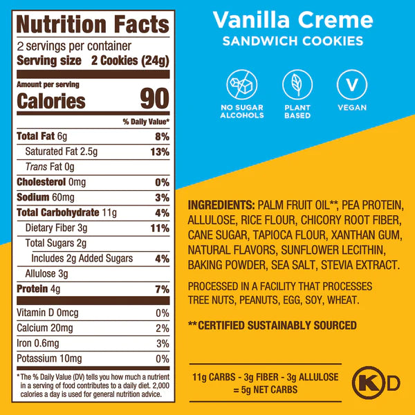 Catalina Crunch - Vanilla Creme 4-Cookie Snack Pack (1.7 oz)