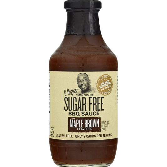 G Hughes - Sugar Free Maple Brown BBQ Sauce (18 oz)