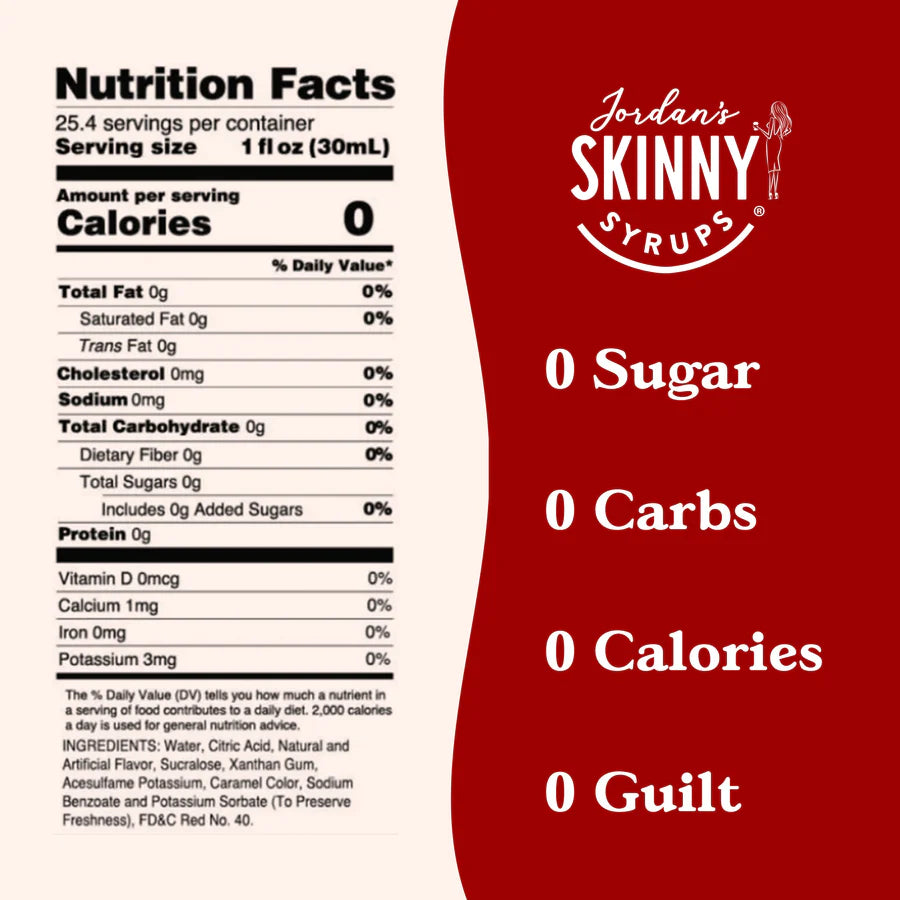 Skinny Mixes - Sugar Free Cherry Flavor Infusion Syrup (25.4 fl oz)