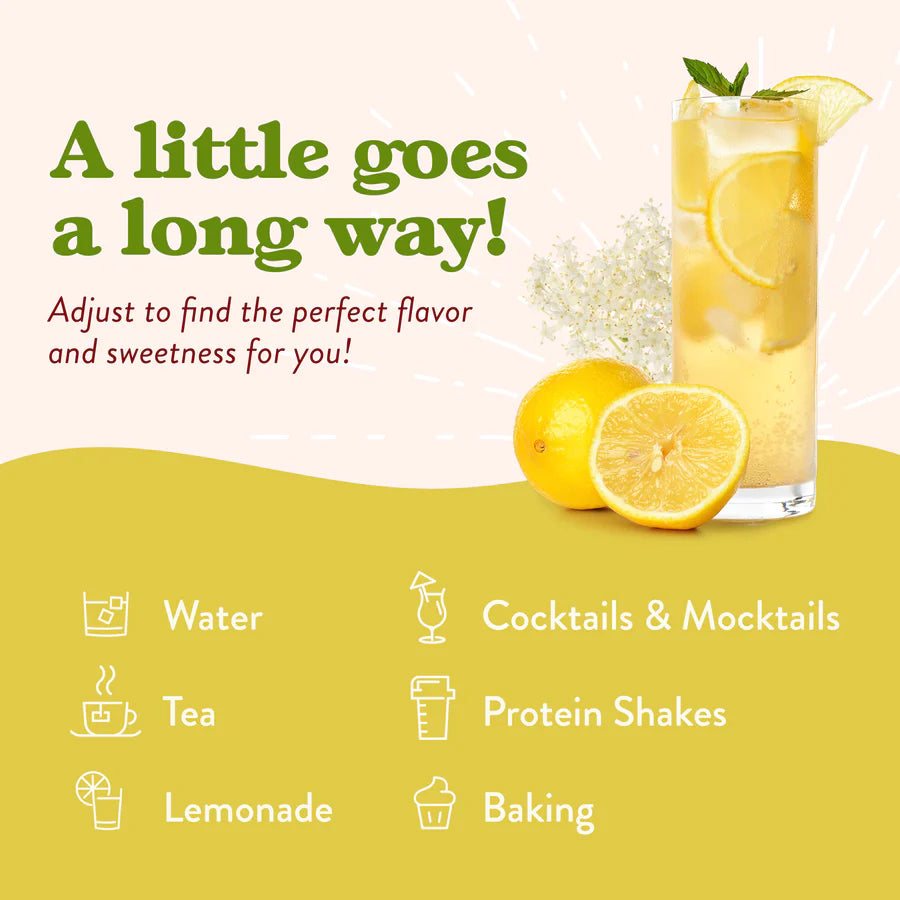 Sugar Free Lemon Elderflower Flavor Infusion Syrup (25.4 fl oz)