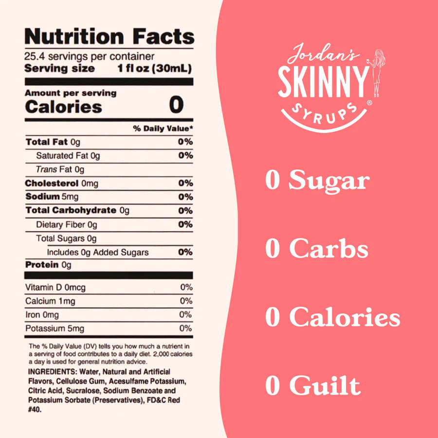 Skinny Mixes - Sugar Free Meyer Lemon Raspberry Syrup (25.4 fl oz)