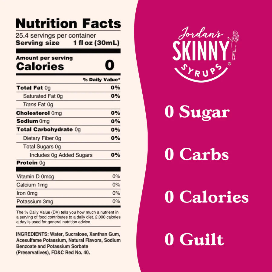 Skinny Mixes - Sugar Free Spiced Cranberry Flavor Infusion Syrup (25.4 fl oz)