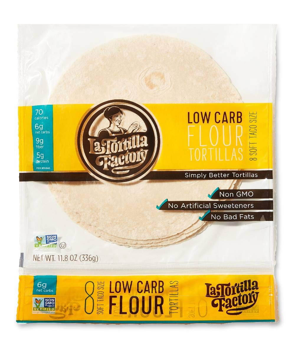 La Tortilla Factory - Low Carb Flour Tortillas, Soft Taco Size (8/pack)