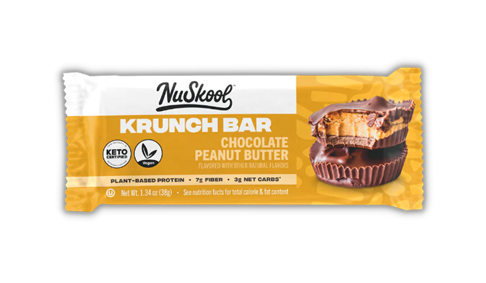 NuSkool Snacks - Chocolate Peanut Butter Krunch Bar (1.34 oz)