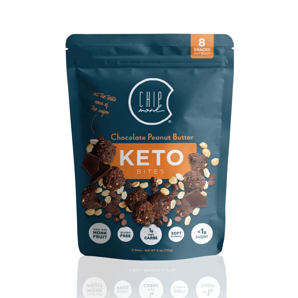 ChipMonk Baking - Chocolate Peanut Butter Keto Cookie Bites (6 oz)