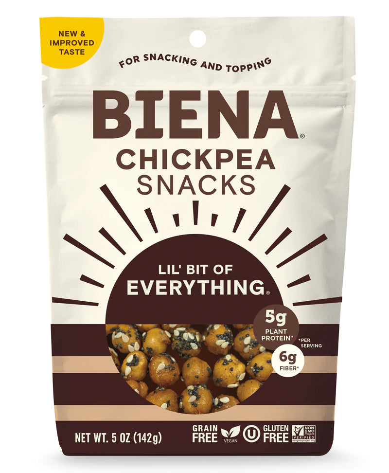 Biena Snacks - Lil' Bit of Everything Roasted Chickpea Snacks (5 oz)