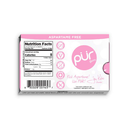 PUR - Bubblegum Chewing Gum (9 pc)