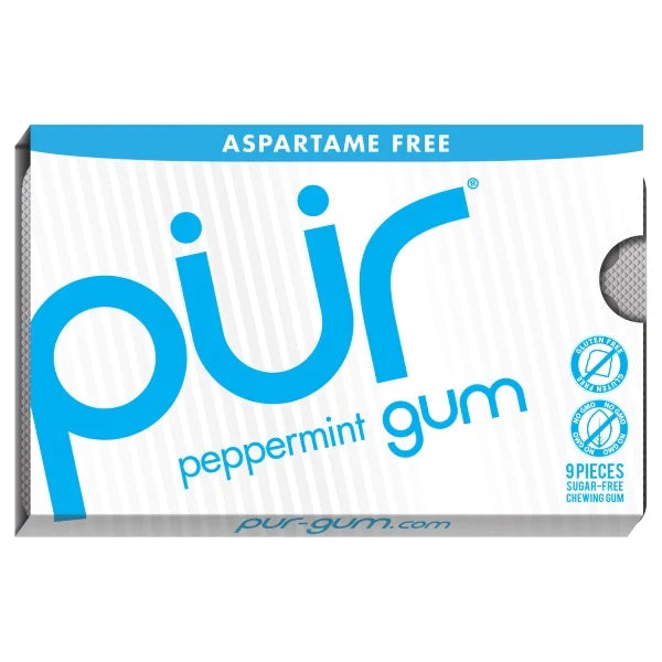 PUR - Peppermint Chewing Gum (9 pc)