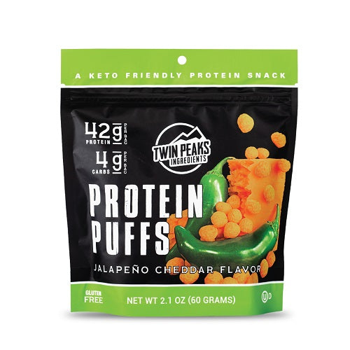 Twin Peaks Ingredients - Jalapeno Cheddar Protein Puffs (2.1 oz)