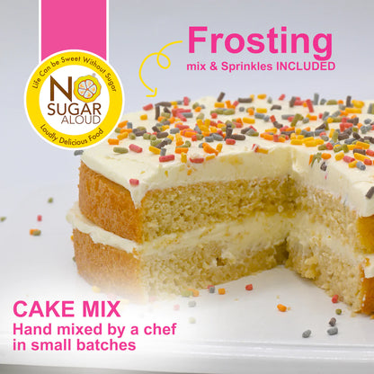 No Sugar Aloud LLC - Celebration Cake Mix (13 oz)