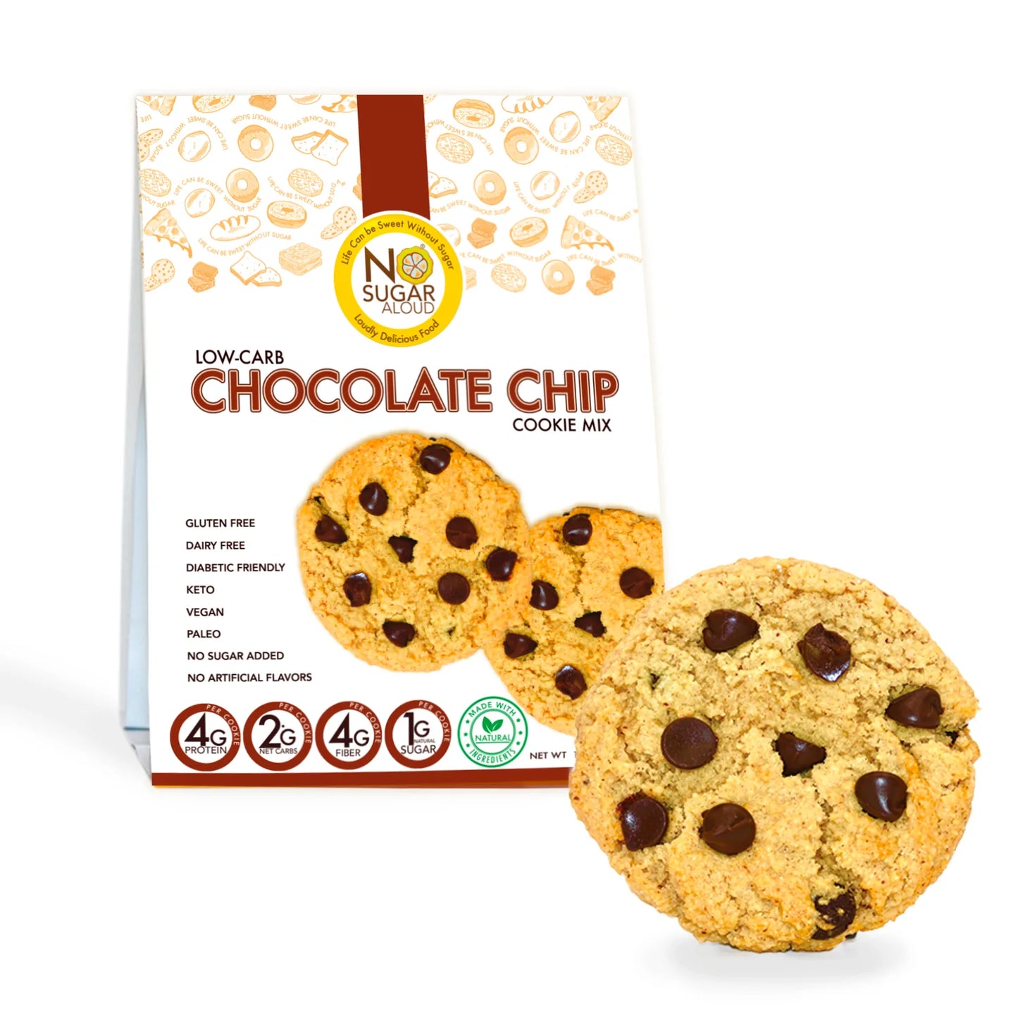 No Sugar Aloud LLC - Chocolate Chip Cookie Mix (12.4 oz)