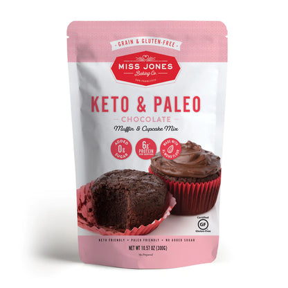 Miss Jones Baking Co - Chocolate Muffin & Cupcake Keto & Paleo Mix (10.57 oz)