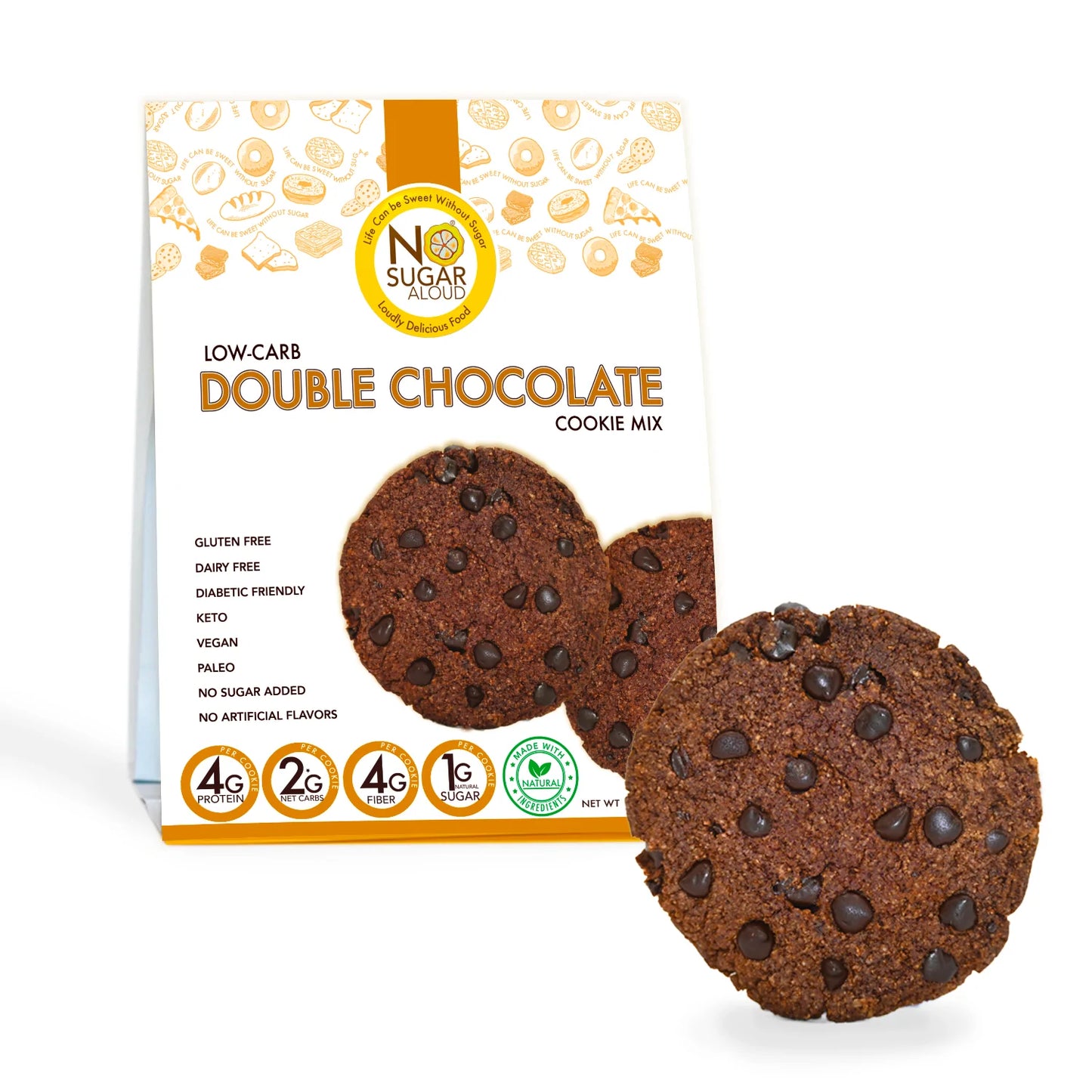 No Sugar Aloud LLC - Double Chocolate Cookie Mix (12.3 oz)