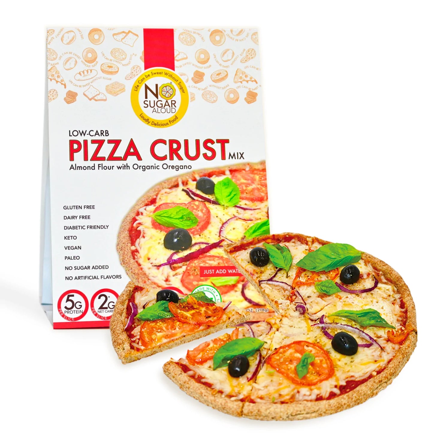No Sugar Aloud LLC - Pizza Crust Mix (8 oz)