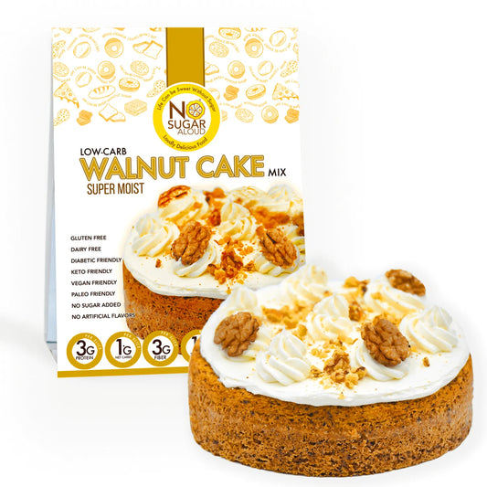 No Sugar Aloud LLC - Walnut Cake Mix (13 oz)