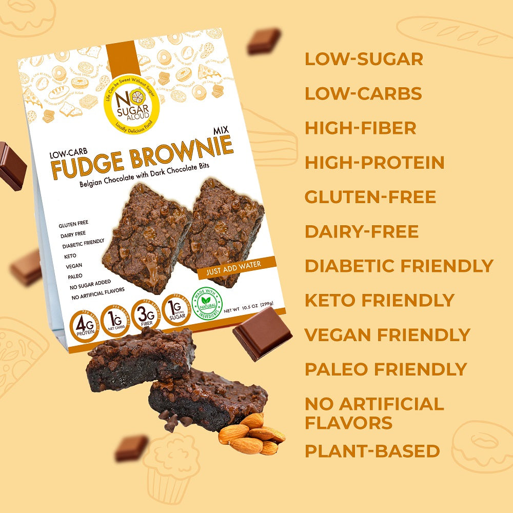 No Sugar Aloud LLC - Fudge Brownie Mix (10.5 oz)