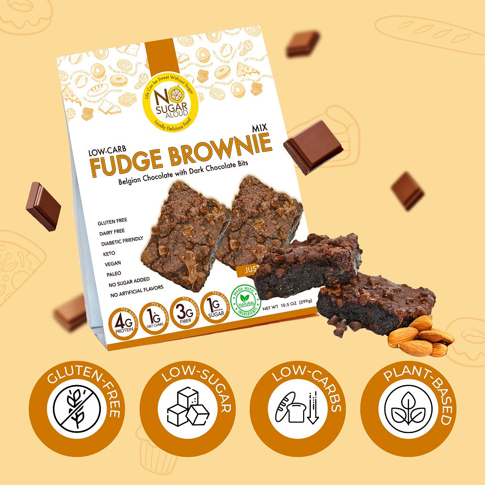 No Sugar Aloud LLC - Fudge Brownie Mix (10.5 oz)