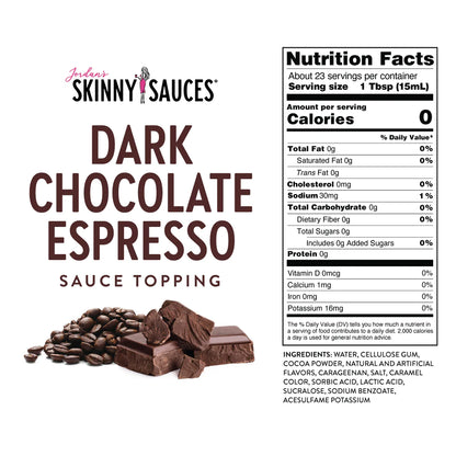 Skinny Mixes - Sugar Free Dark Chocolate Espresso Sauce (12 fl oz)