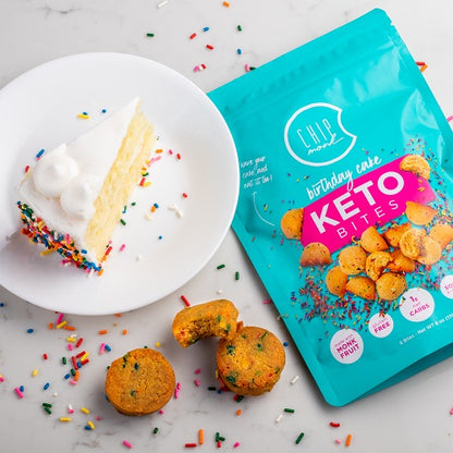 ChipMonk Baking - Birthday Cake Keto Cookie Bites (6 oz)