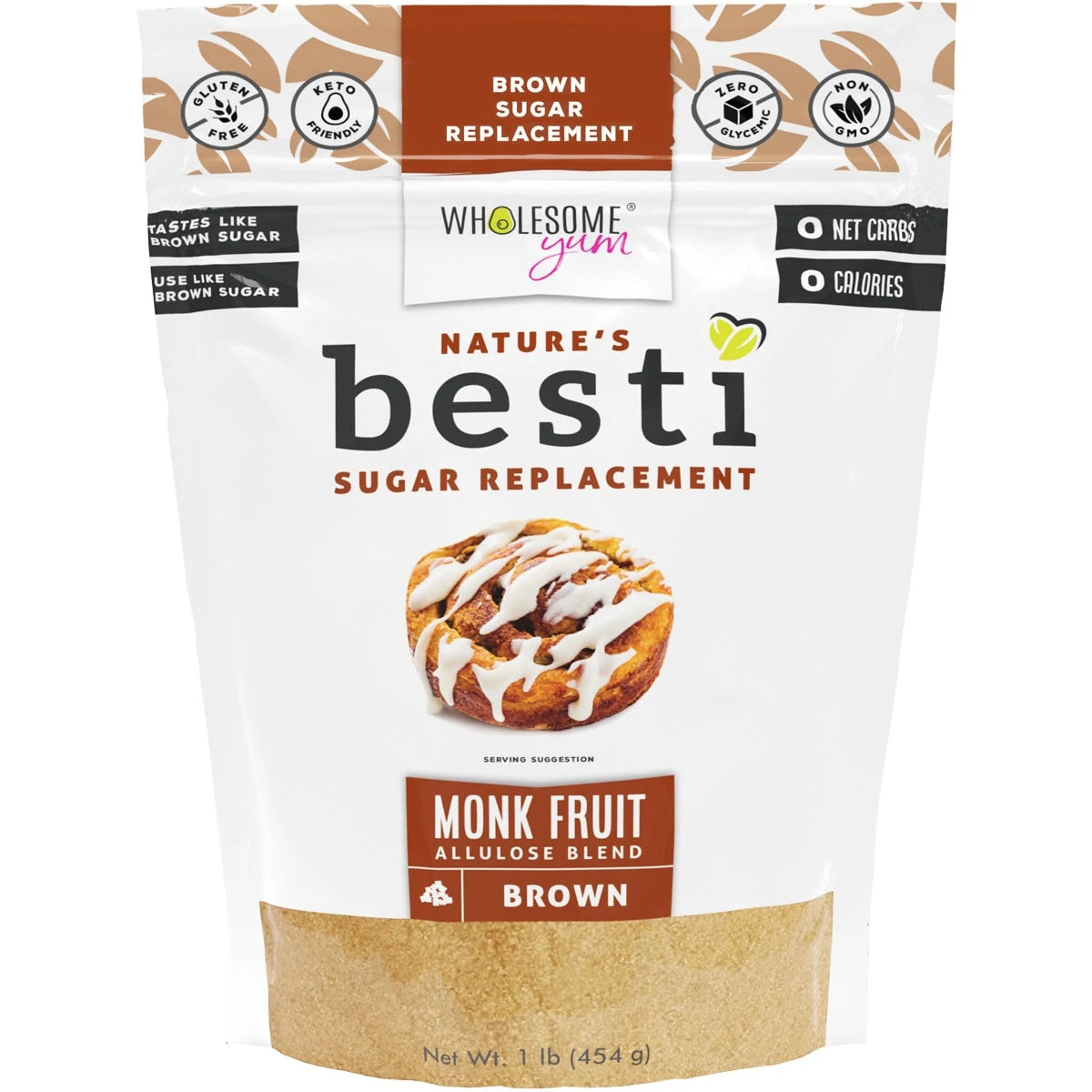 Wholesome Yum - BESTI Brown Monk Fruit with Allulose Sweetener Blend (16 oz)