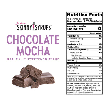 Skinny Mixes - Naturally Sweetened Chocolate Mocha Syrup (12.7 fl oz)