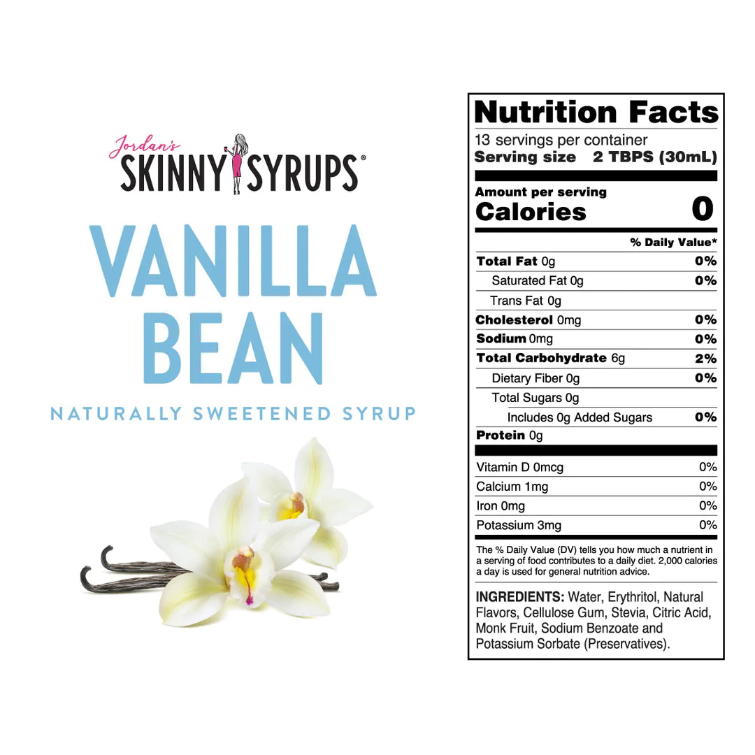 Skinny Mixes - Naturally Sweetened Vanilla Bean Syrup (12.7 fl oz)